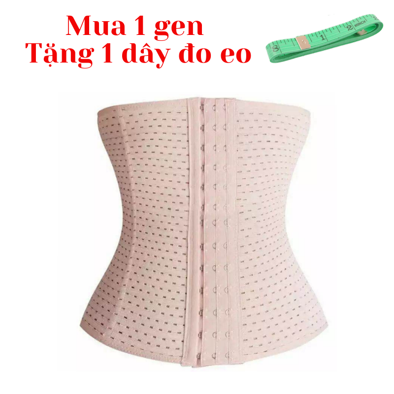 Đai Nịt Bụng Định Hình Tạo Vòng Eo Thon Gọn 4 Thanh Chống Cuộn - Gen Cao 25cm - Chất Gen Mềm Co Giãn Tốt Có Lỗ Thoáng Khí Chống Cuộn DORA G01