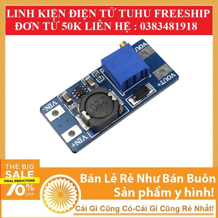 Module tăng áp boost dc-dc 2-24vdc 2a mt3608