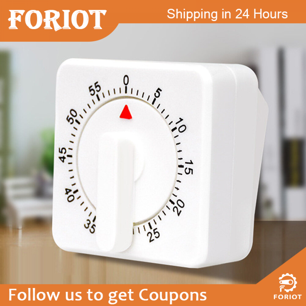 Foriot Bếp Thủ Công Bộ Hẹn Giờ Lên Dây Cót Cơ Học 60 Phút Xoay 360 Độ Quản Lý Thời Gian Nấu Bếp