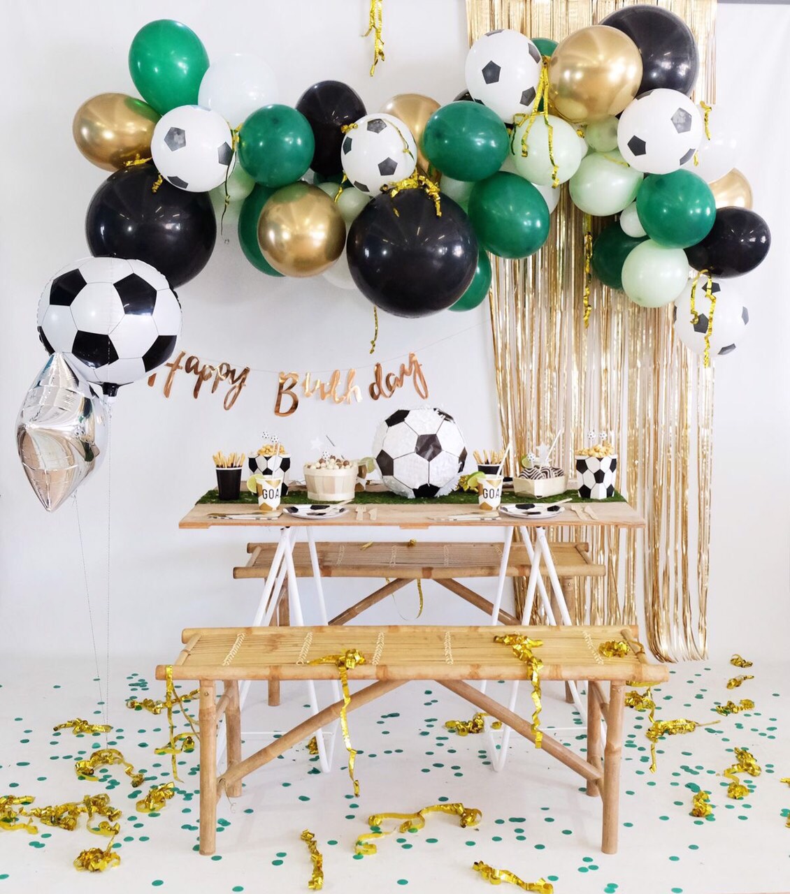 Bộ bong bóng trang trí sinh nhật bóng đá football theme KAB31