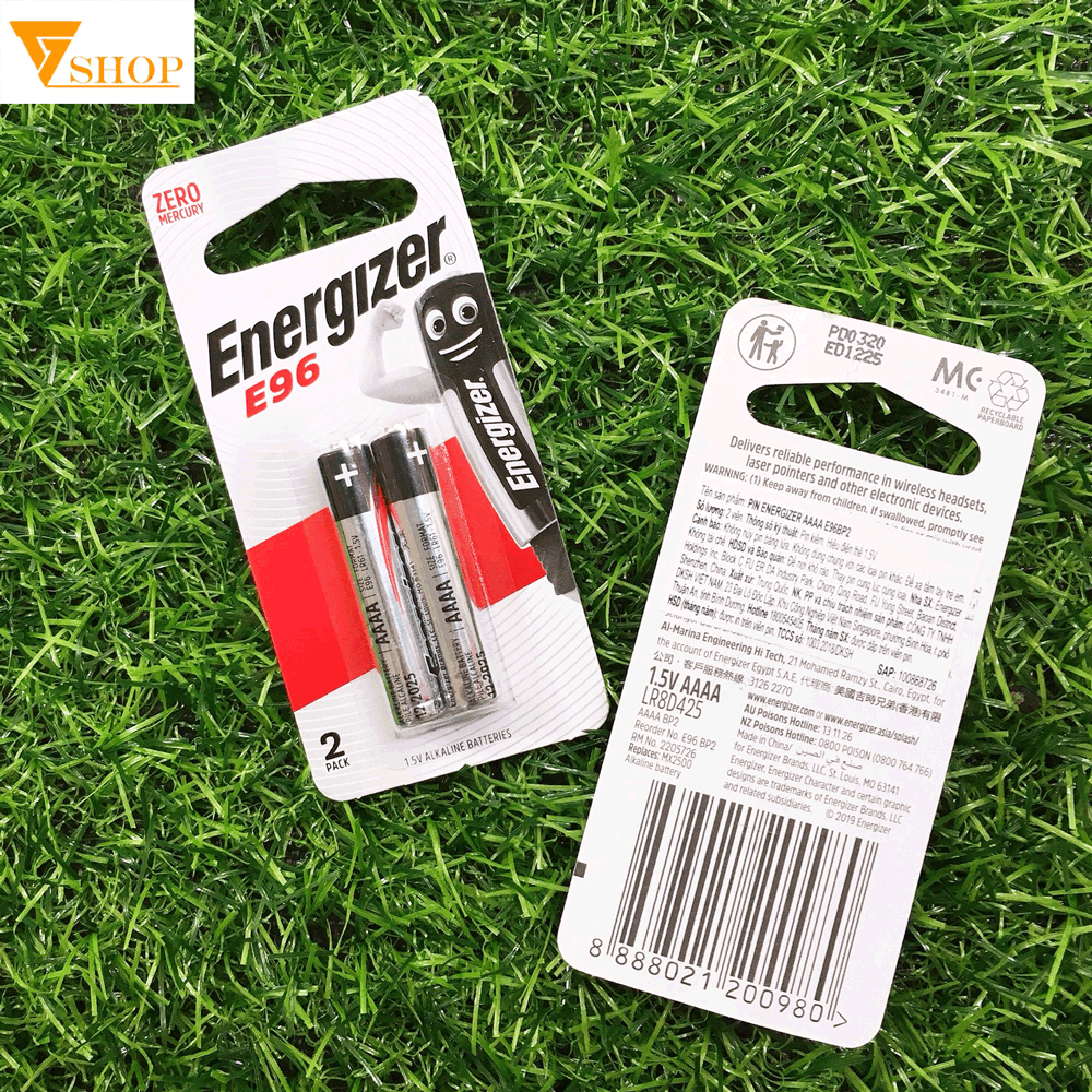 2 Vỉ Pin AAAA Alkaline Energizer, Pin 4A Energizer