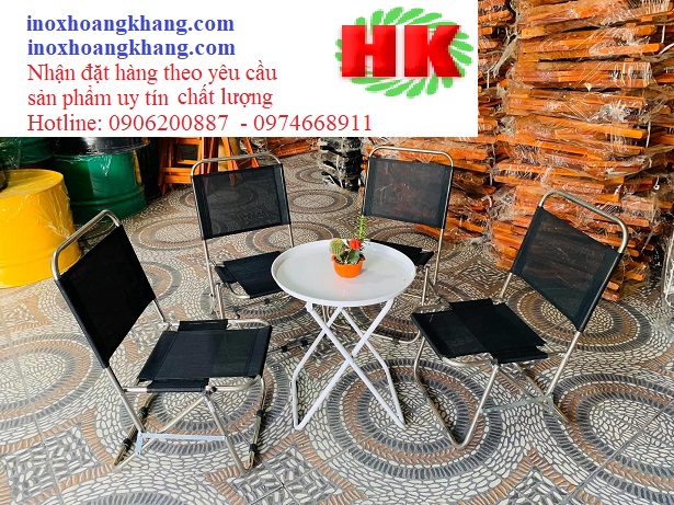 Bàn ghế cafe xếp giá rẻ