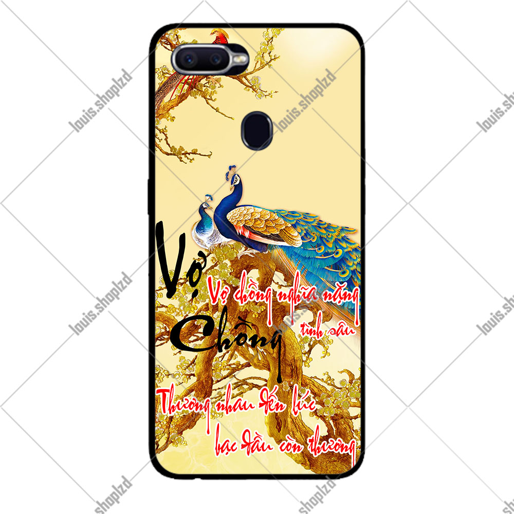 [HCM]Ốp Lưng Dành Cho Oppo A12 - A7 - A5s Mẫu Thư Pháp Vợ Chồng