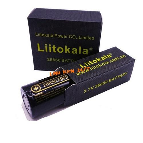 PIN SẠC 26650 LIITOKALA 3.7V 5000MAH CHÍNH HÃNG