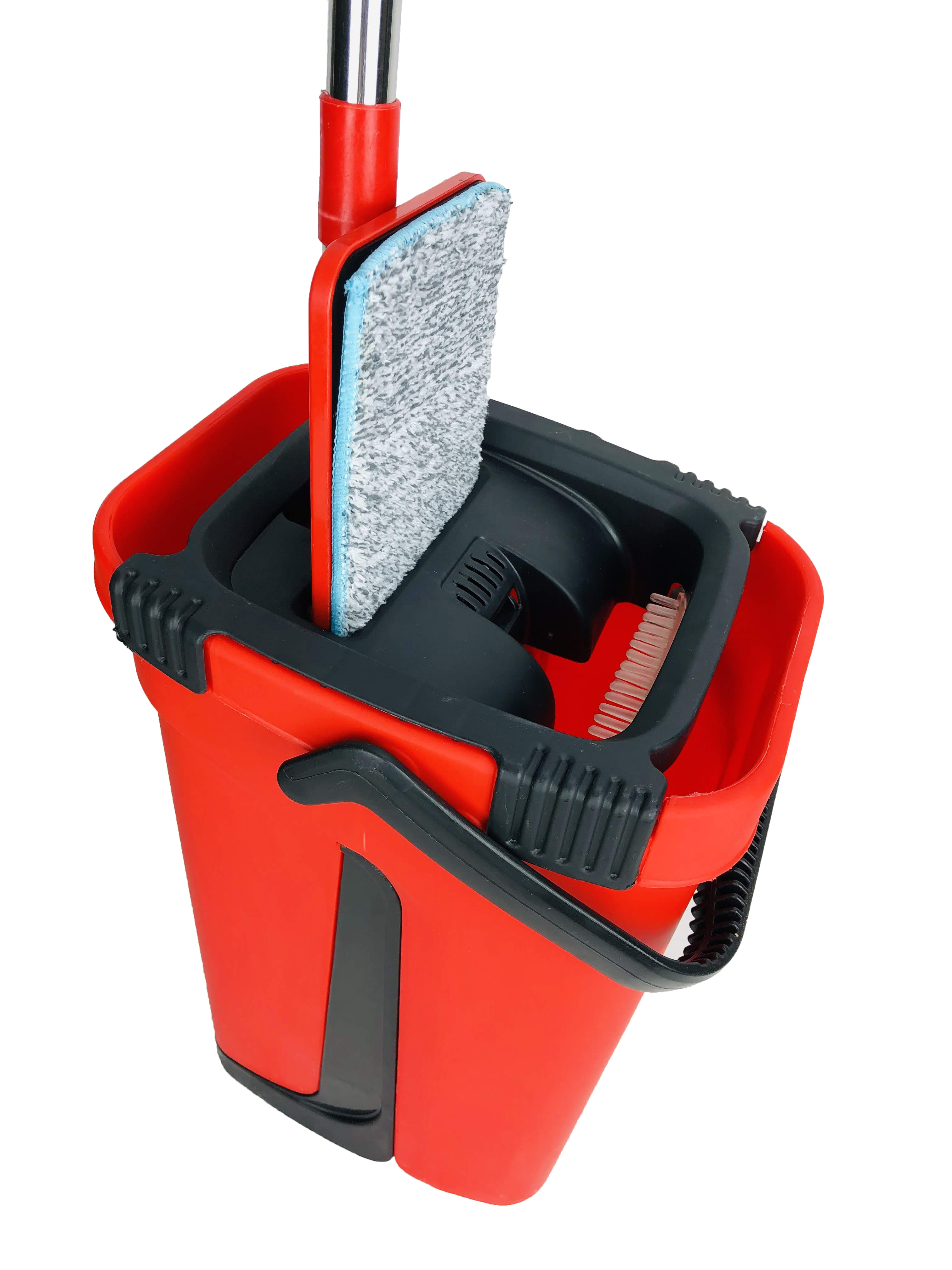 (thùng loại nhỏ)-Kèm miếng lau- Bộ cây lau nhà tự vắt xoay 360 độ đa năng- chổi lau nhà thông minh