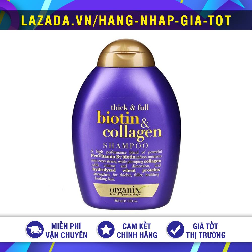 DẦU GỘI KÍCH THÍCH MỌC TÓC BIOTIN & COLLAGEN OGX 385ML MỸ