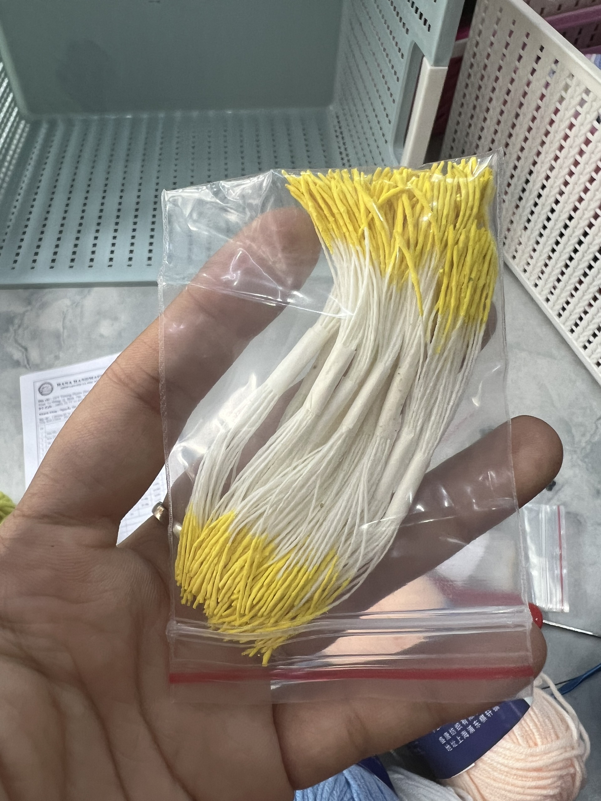 Nhị hoa làm hoa handmade set 10 bó