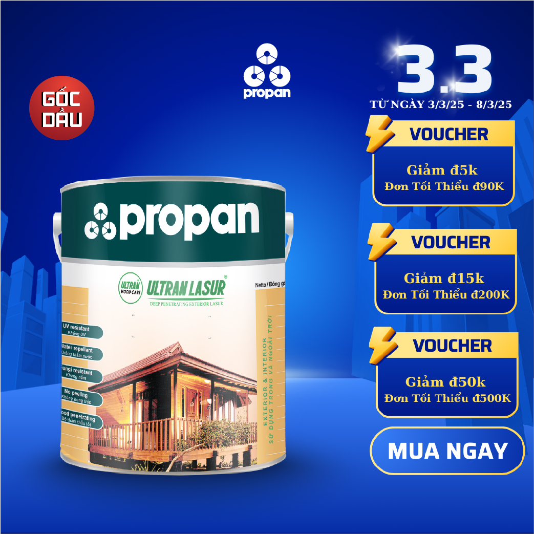 Propan - ULTRAN LASUR - EL-501 - Sơn Gỗ Ngoại Thất - 4 lít