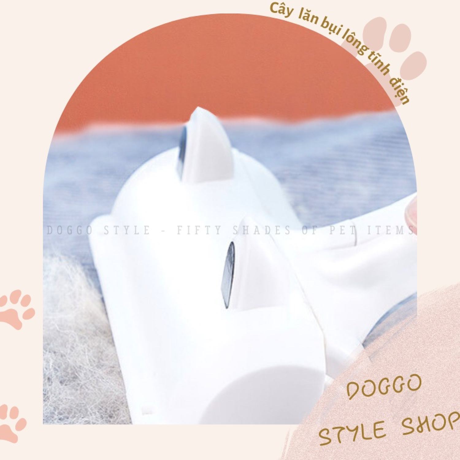 Cây Lăn Lông Chó Mèo Tĩnh Điện Cầm Tay DOGGO Style Nhỏ Gọn Tiện Lợi Làm Sạch Sofa Giường Nệm Quần Áo
