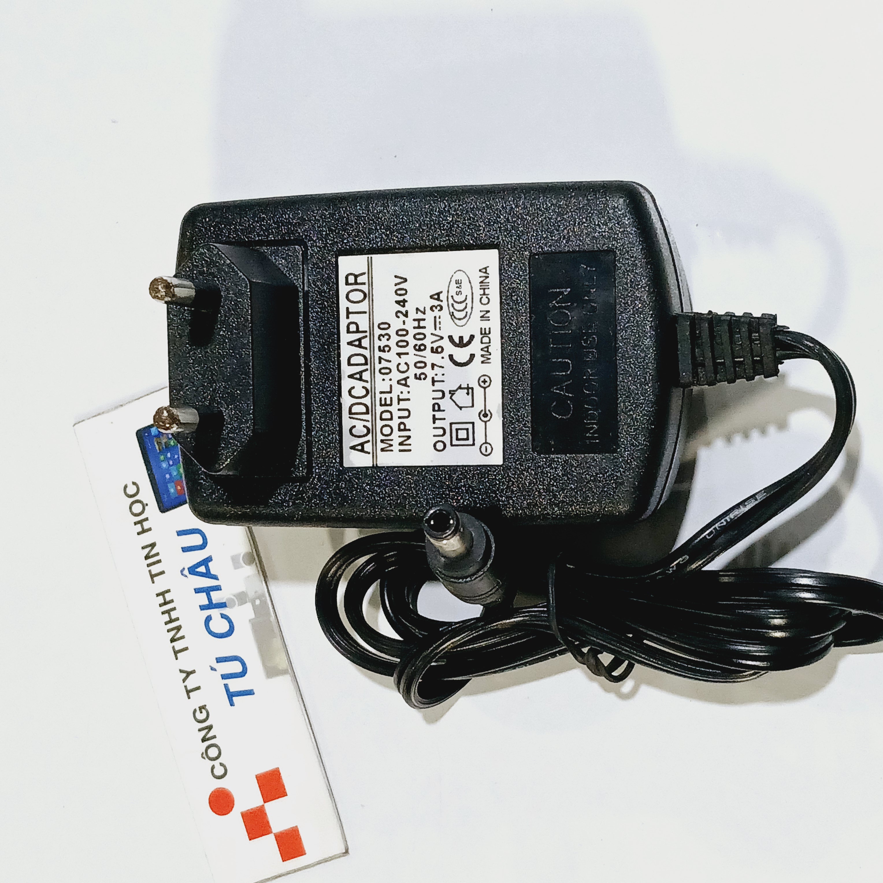 Adapter DC 7.5V - 1A  /  7.5V - 2A  / 7.5V - 3A ( Đầu cắm 5.5mm x 2.1mm)