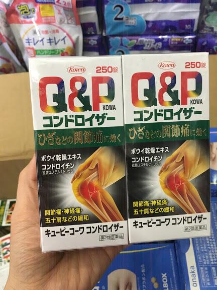 (Mẫu Mới) VIÊN UỐNG GIẢM ĐAU XƯƠNG KHỚP GỐI Q&P KOWA 270 viên NHẬT BẢN
