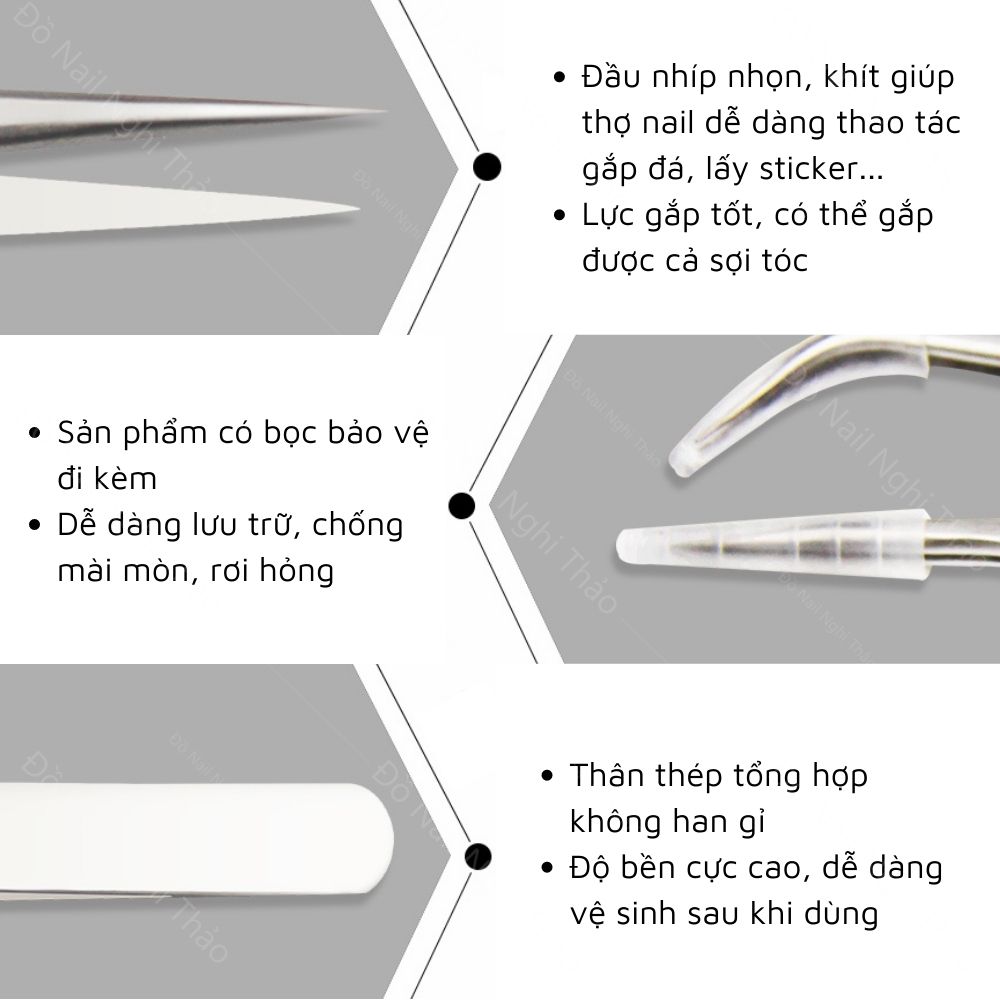 Nhíp gắp đá nail