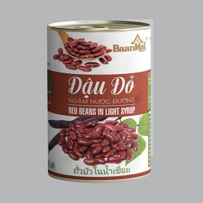 Đậu Đỏ Ngâm Đường Baanmai (560g)