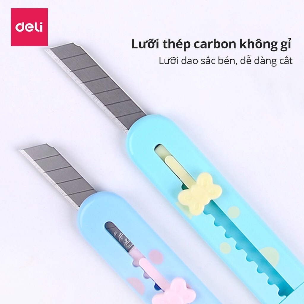 Dao Rọc, Cắt Giấy Mini Deli Tiện Dụng