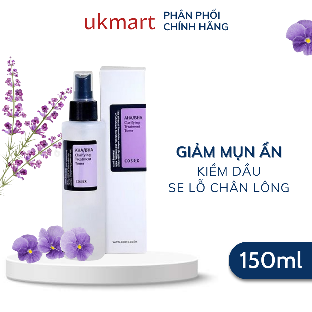 Nước Hoa Hồng Cosrx Aha Bha Clarifying Treatment Toner Làm Sạch Da 150ml