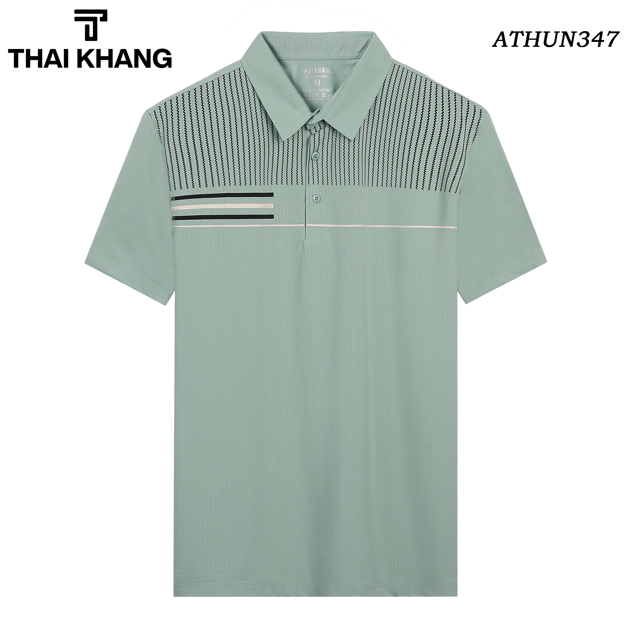 Áo thun polo nam thái khang vải thun lạnh mặc cực mát co dãn 4 chiều apolo34