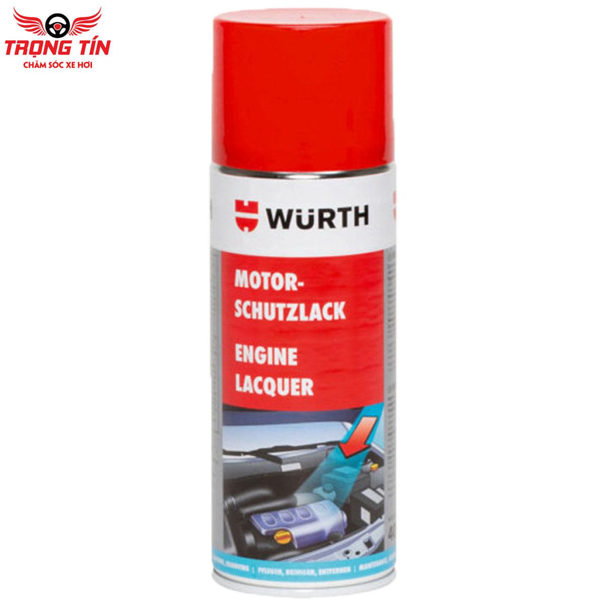 Chai Xịt Phủ Bóng Bảo Vệ Khoang Động Cơ Wurth Engine Protective 400ML