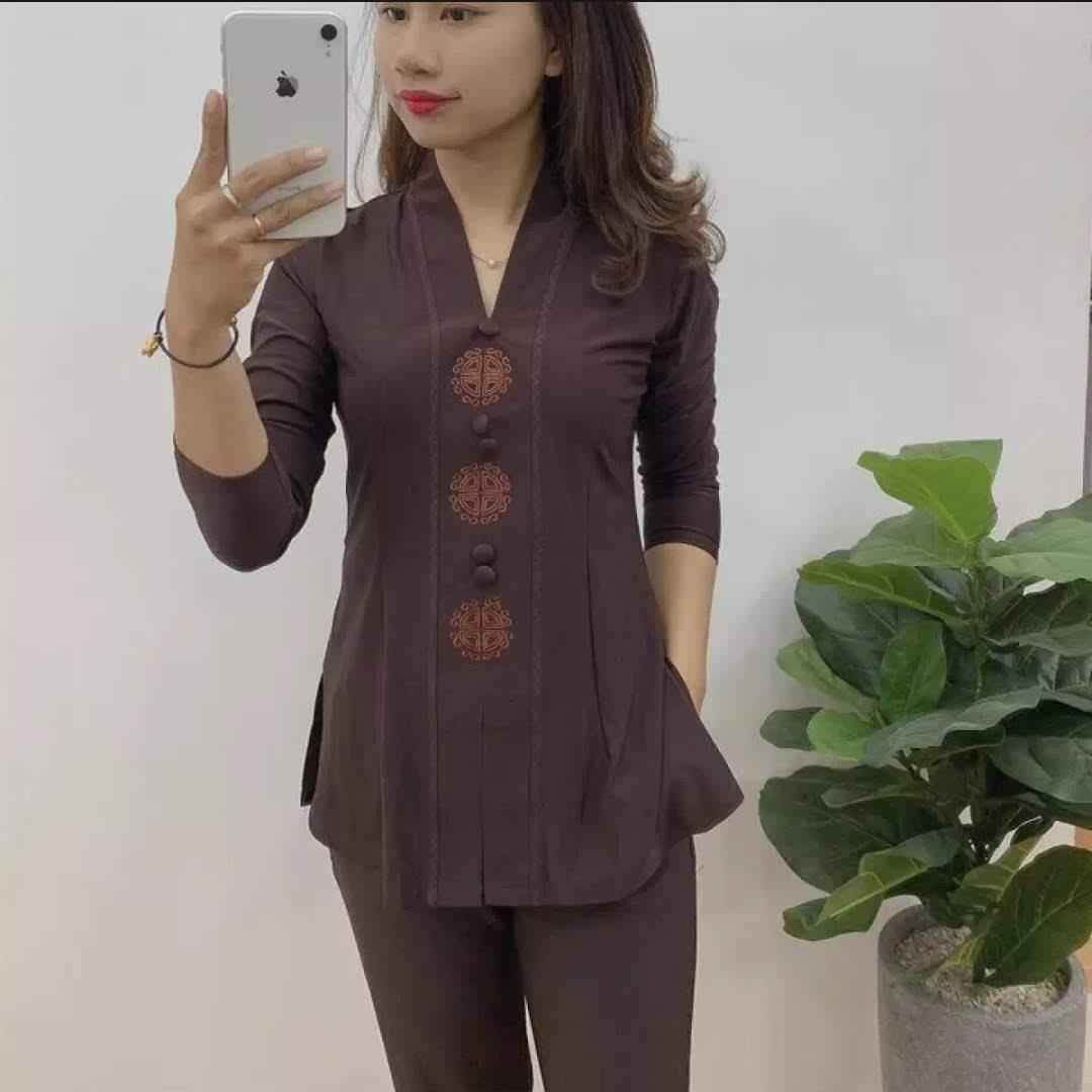 Đồ lam phật tử mẫu thun đồng tiền ( đủ màu)