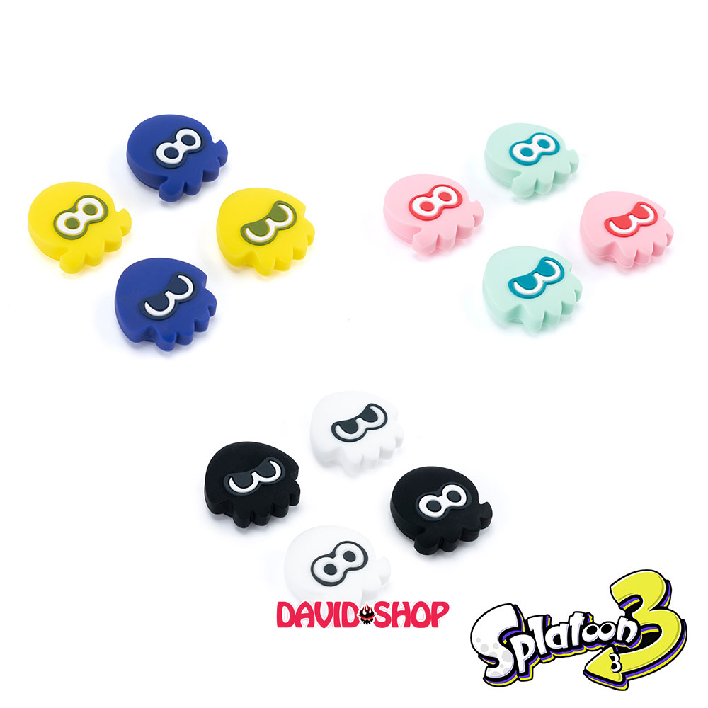 [Moncon] Núm bọc analog Splatoon 3 cao cấp cho Joy-Con - Nintendo Switch OLED, V1, V2, Lite