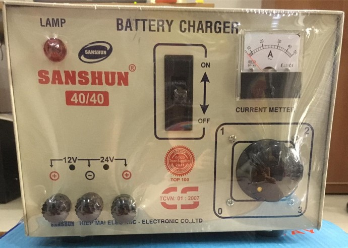 [HCM]Máy sạc bình ắc quy Sanshun 40Ah - 3HT ( bỏ chế độ 6v)