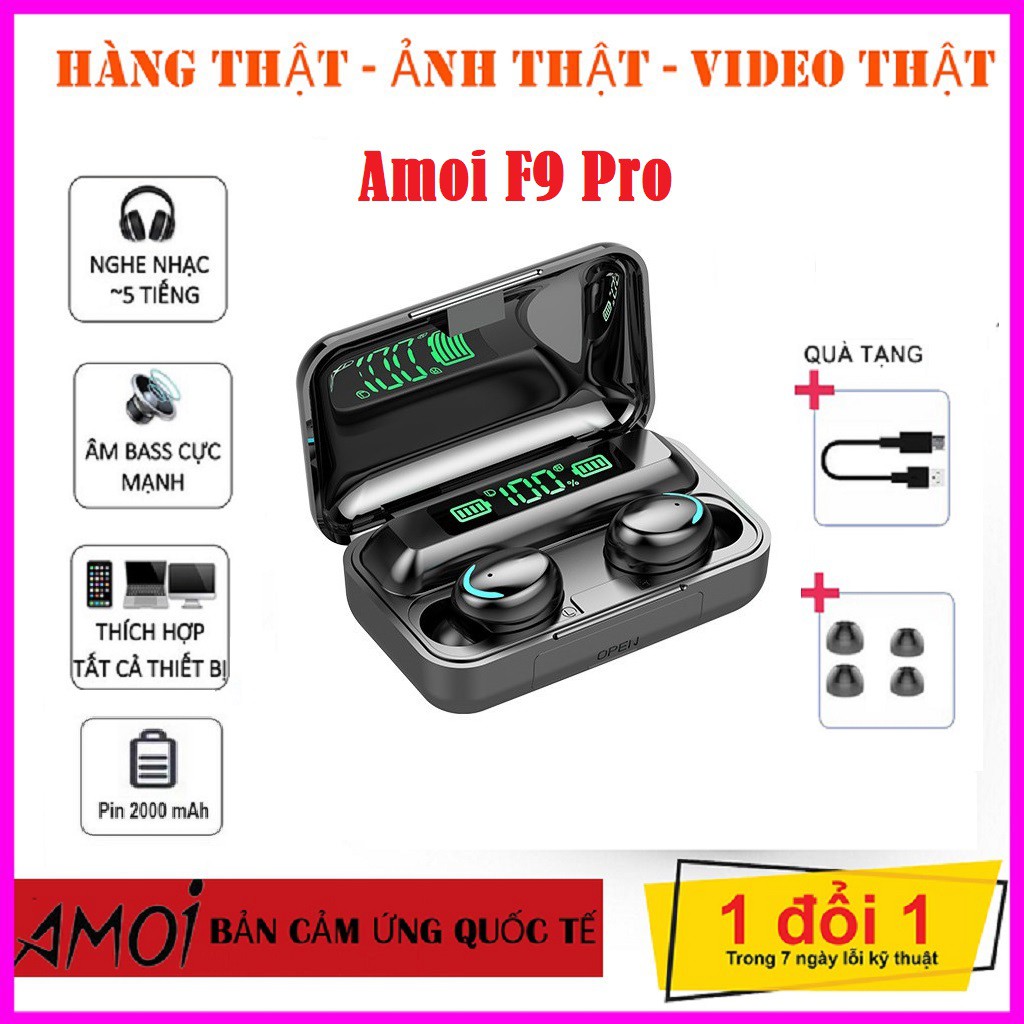 Tai Nghe Bluetooth Wireless Bluetooth Earbuds Model Amoi F9 Tai