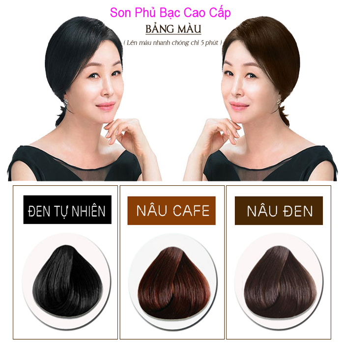 Son Nhuộm Tóc VERONNI Son Phủ Tóc Bạc Tạm Thời Tiện Dụng- 3 Màu Chọn Lựa
