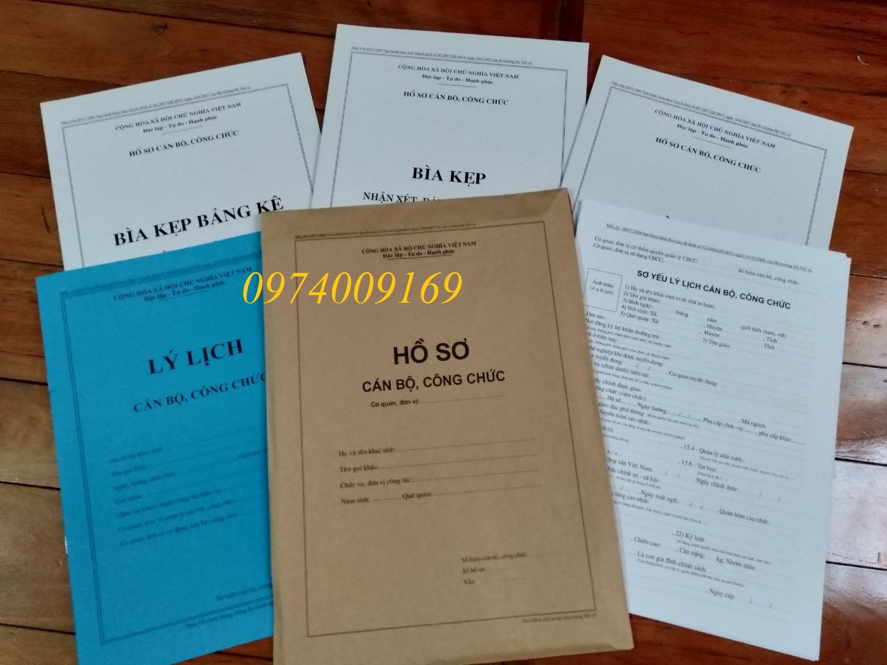 Hồ sơ cán bộ công chức / hồ sơ công chức