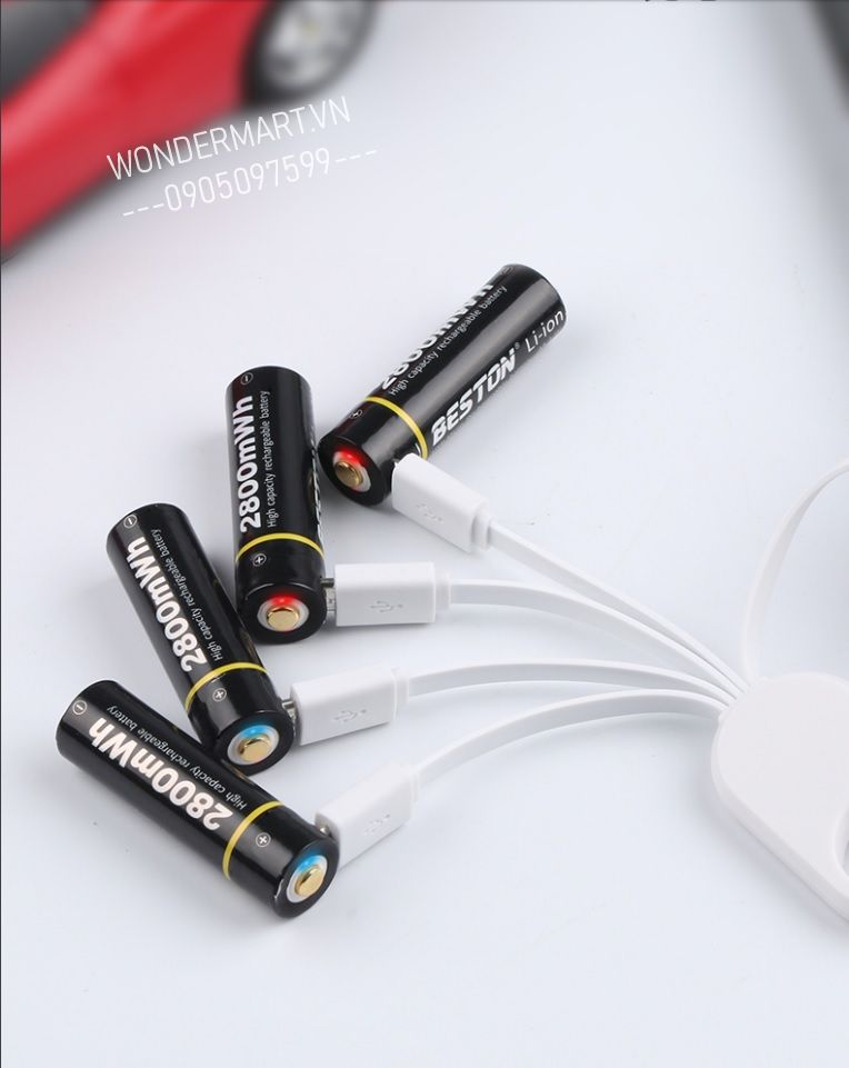Pin sạc AA 1.5V cao cấp Beston Lithium 3500mWh