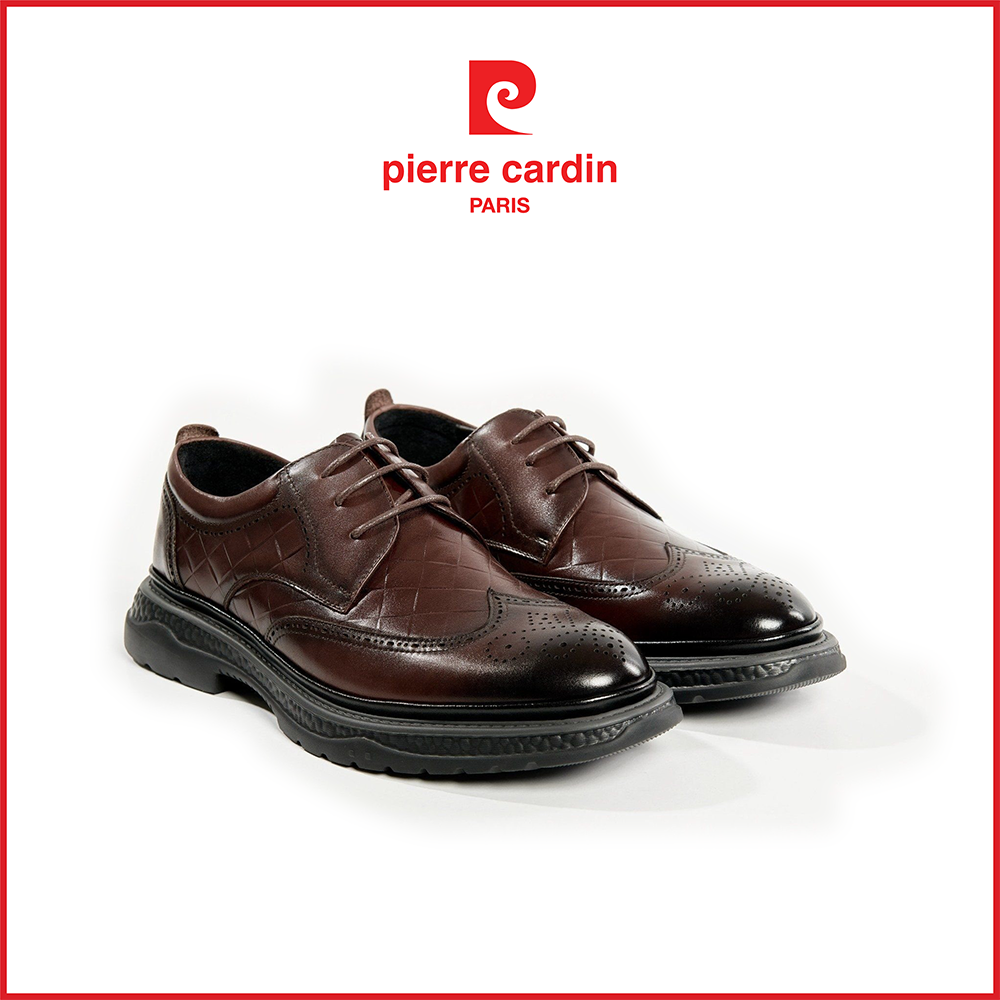 Giày Thời Trang Nam Có Dây Pierre Cardin chất liệu da bò nhập khẩu, đế cao su chống trơn trượt, bảo hành 12 tháng PCMFWL 787