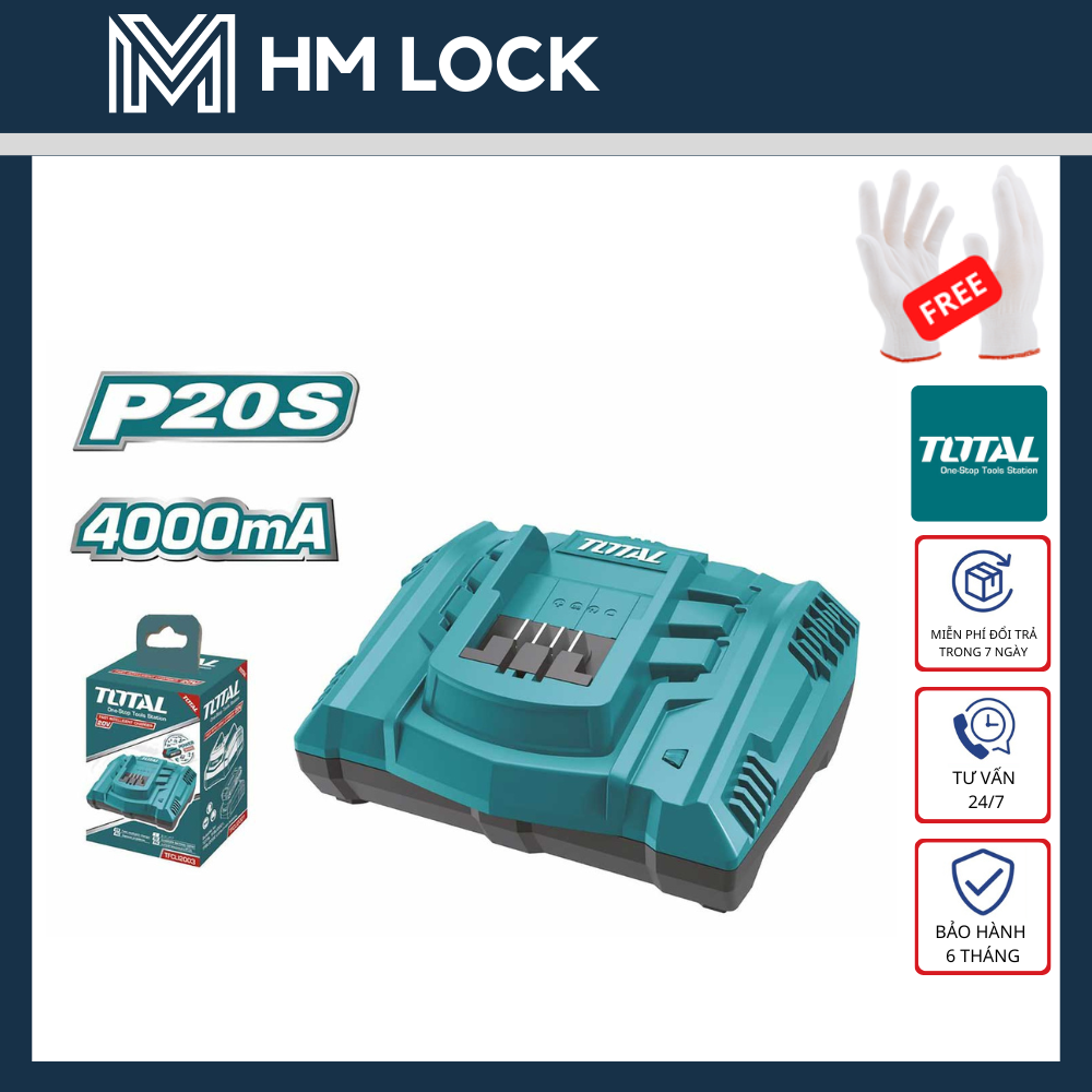 Pin total 2ah, 4ah, 5ah sạc nhanh 20v - hàng chính hãng - tfbli2001
