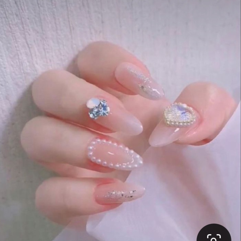 Set Ngọc Trai Nửa 7 Màu Trang Trí Móng - Sugar Nails