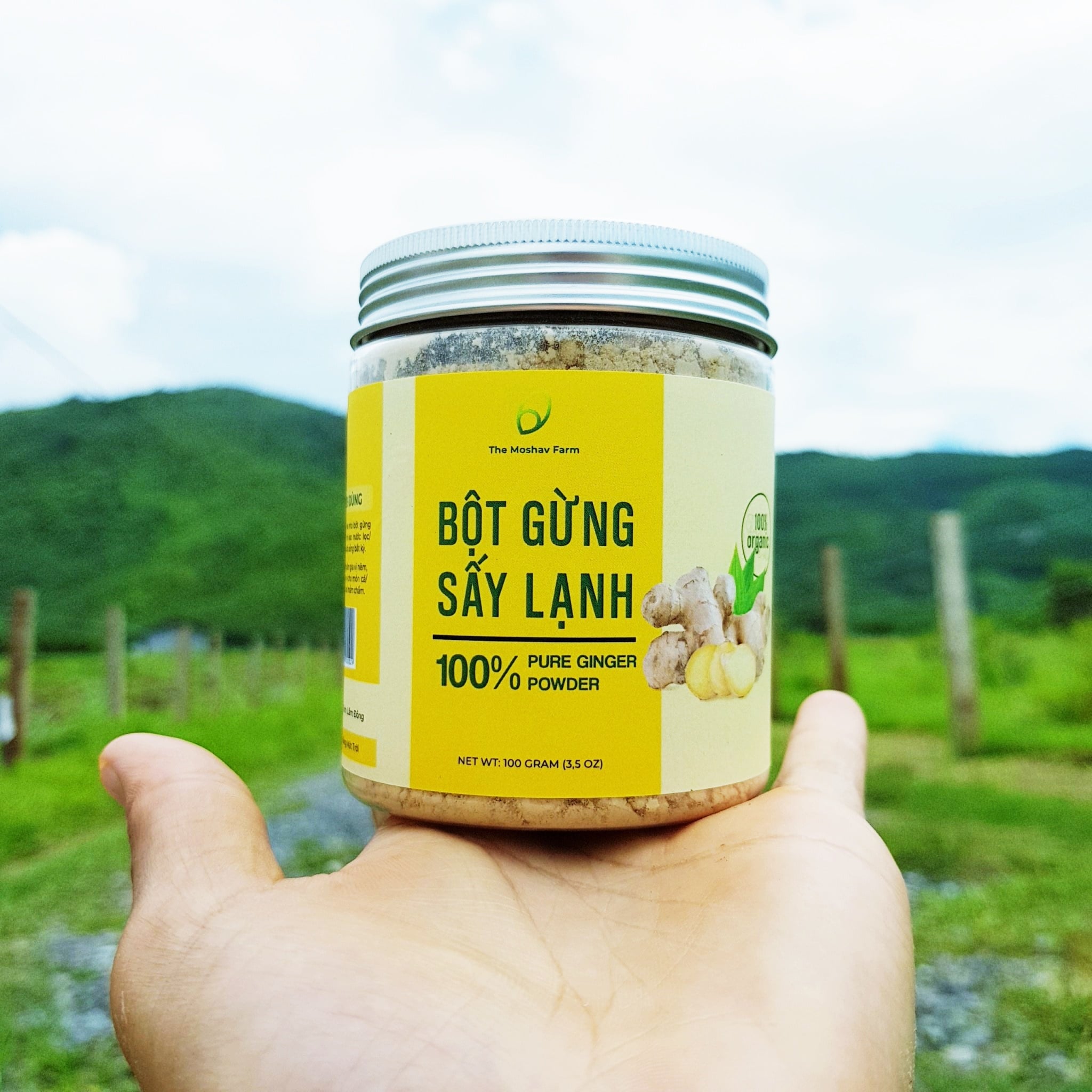 Bột gừng sấy lạnh 100% pure ginger powder ( The Moshav Farm)