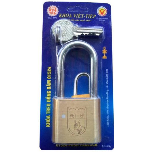 [chính hãng] Khóa treo đồng bấm Việt tiệp 01524