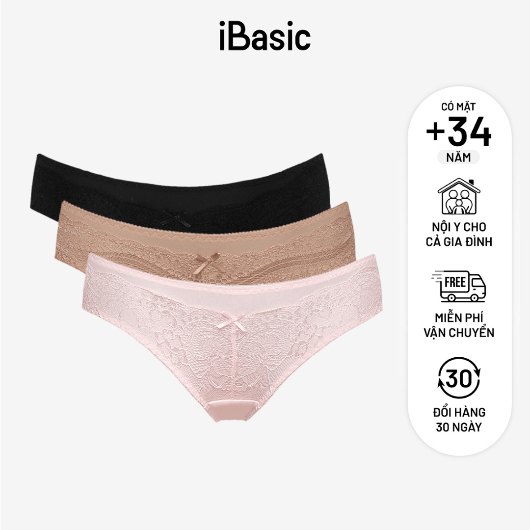 Combo 3 quần lót nữ iBasic bikini micro V122