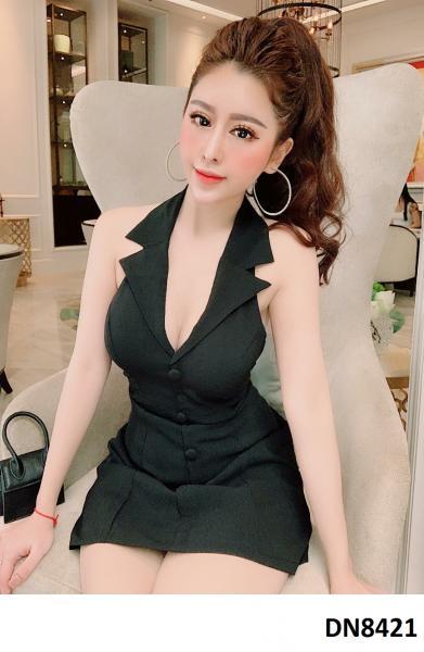 Đầm hở lưng giả vest sexy
