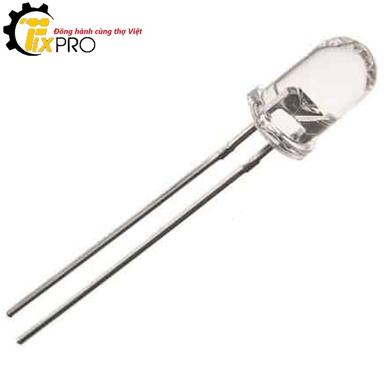 LED 3mm màu đỏ thân trong suốt (Túi 10c)
