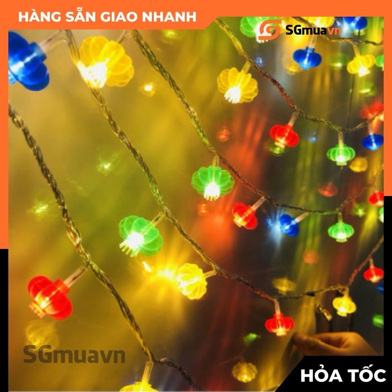 Dây đèn LED hình Lồng đèn Trang trí Nhà cửa