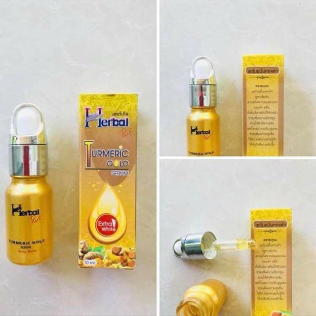 [HCM]SERUM NGHỆ HERBAL TURMERIC GOLD THÁI LAN 10ml