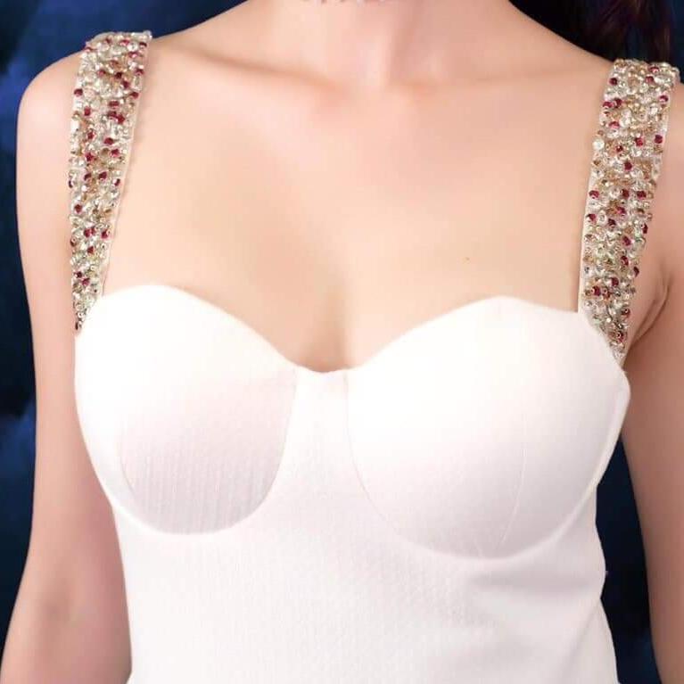 đầm xòe cúp kết hạt