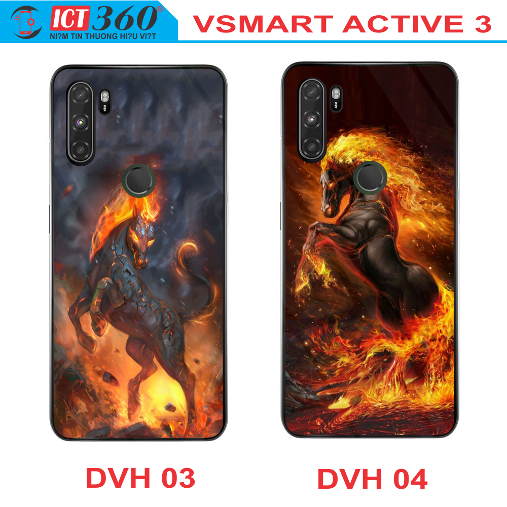 Ốp Lưng Kính VSMART ACTIVE 3 - in Theo Yêu Cầu ( Nhiều Hình)