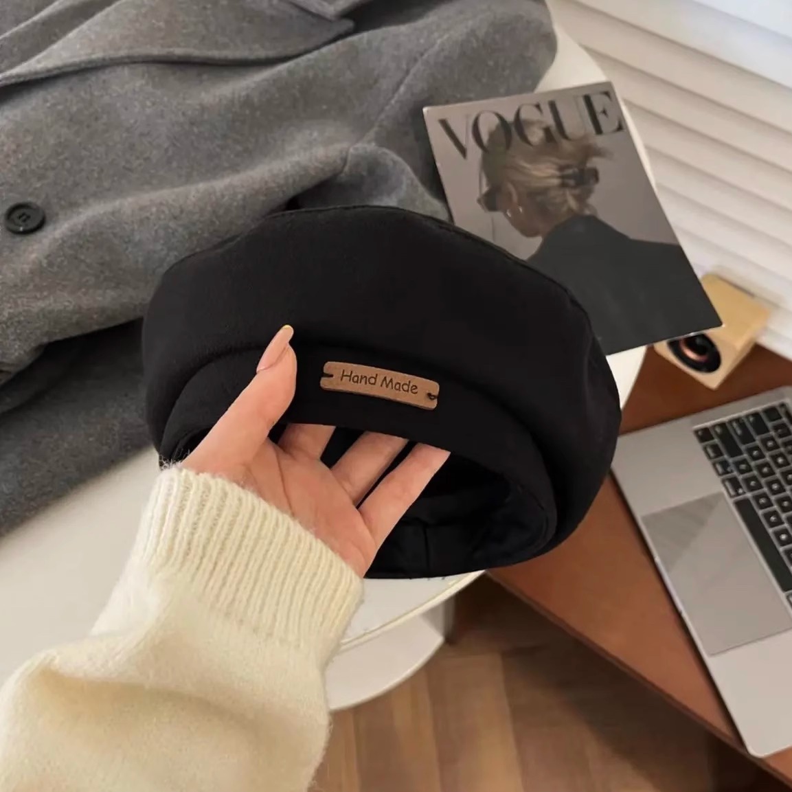 Mũ nồi ĐEN phong cách Ulzzang | ALL BLACK (M106)