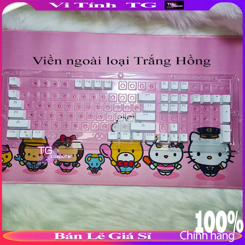 Bộ Keycap xuyên led tùy chỉnh phối màu đẹp chất lượng tốt giá rẻ dành cho bàn phím cơ VitinhTG