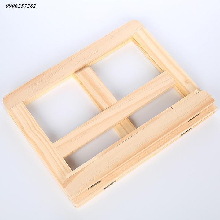 Khung gỗ đọc sách, để laptop, ipad xếp gọn
