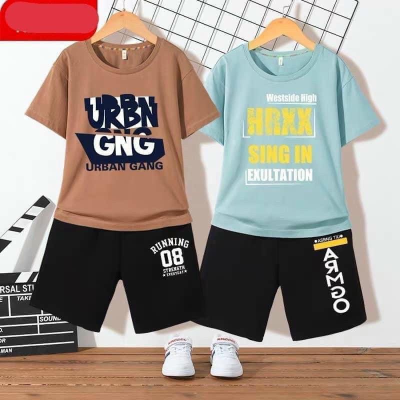 Đồ bộ bé nam mặc nhà , đi chơi , dạo phố họa tiết chữ chất cotton mềm mịn đủ size dxs
