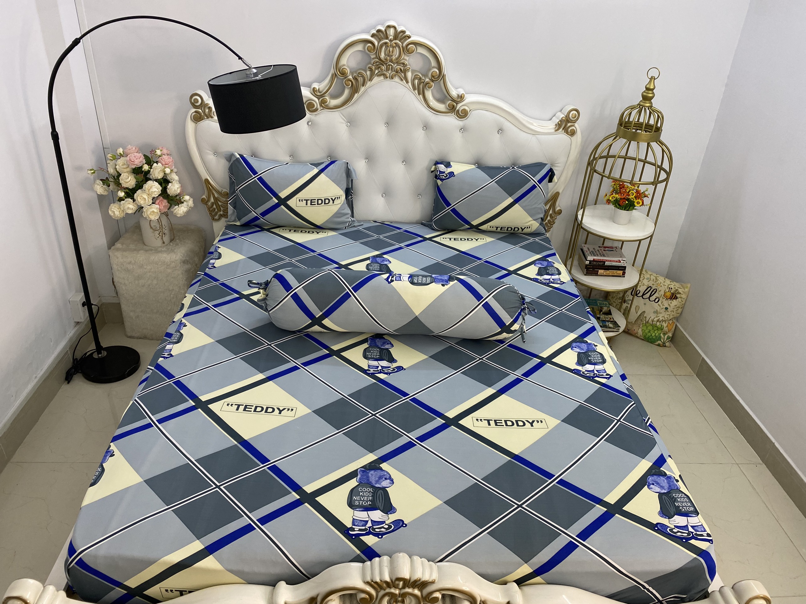 [HCM]Bộ Drap Thun Hàn Quốc mát lạnh { 4 món } đủ size