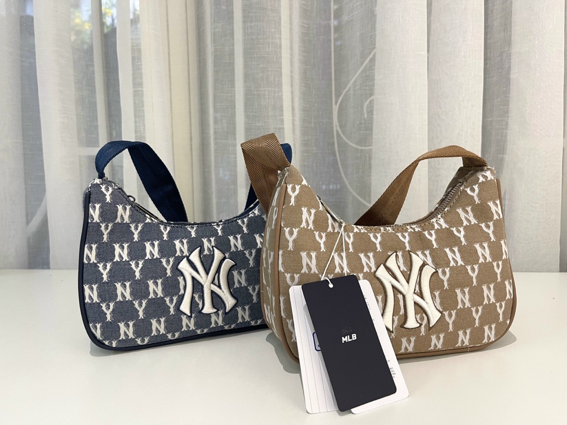 Denim Mlb Underarm Bag