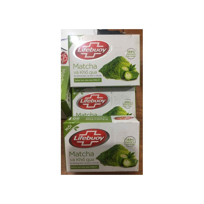 Combo 6 Cục Xà Phòng LIFEBUOY Matcha Và Khổ Qua