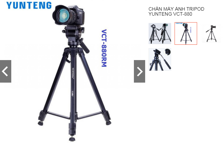 Chân máy ảnh Tripod Yunteng VCT-880