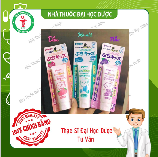 Kem đánh răng Pigeon cho bé từ 18 tháng