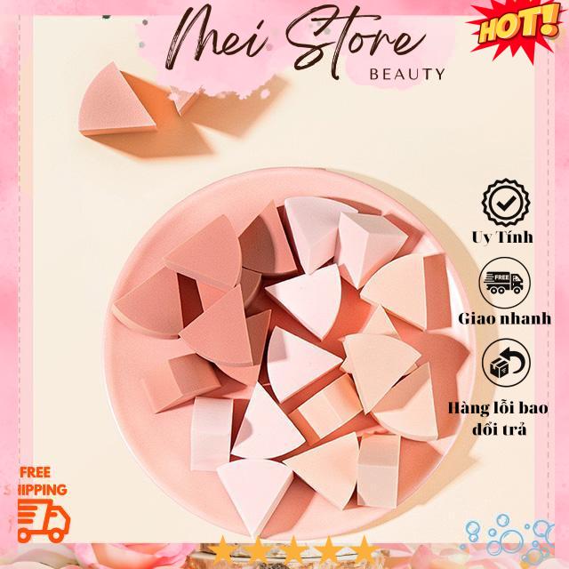[GIẢM 5% ĐƠN 129K]Combo 12 Bông Mút Trang Điểm Maycreate Mút Tán Kem - (Mẫu Mới)